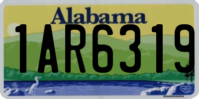 AL license plate 1AR6319