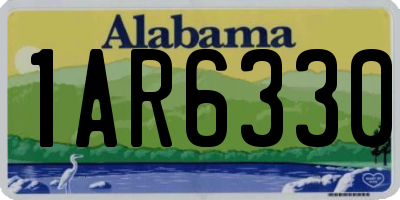 AL license plate 1AR6330