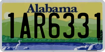 AL license plate 1AR6331
