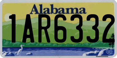 AL license plate 1AR6332