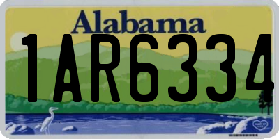 AL license plate 1AR6334