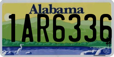 AL license plate 1AR6336