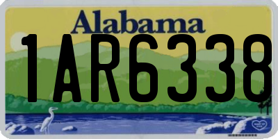AL license plate 1AR6338