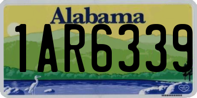 AL license plate 1AR6339