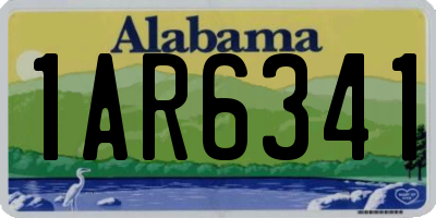 AL license plate 1AR6341