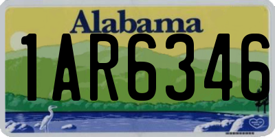 AL license plate 1AR6346