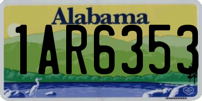 AL license plate 1AR6353