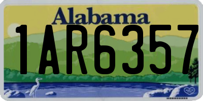 AL license plate 1AR6357