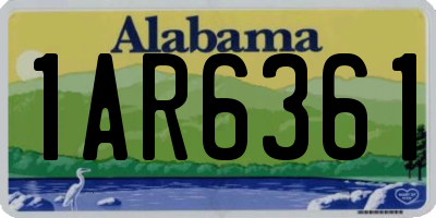 AL license plate 1AR6361