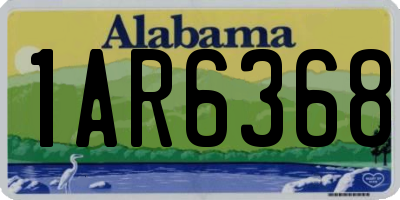 AL license plate 1AR6368
