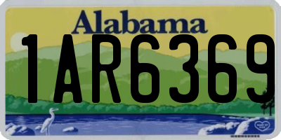 AL license plate 1AR6369