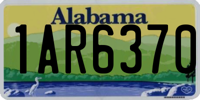 AL license plate 1AR6370