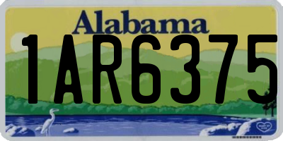 AL license plate 1AR6375