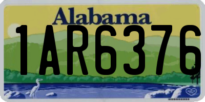 AL license plate 1AR6376