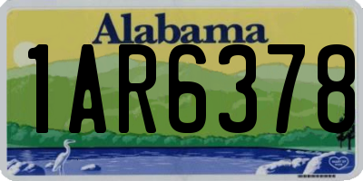 AL license plate 1AR6378