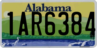 AL license plate 1AR6384