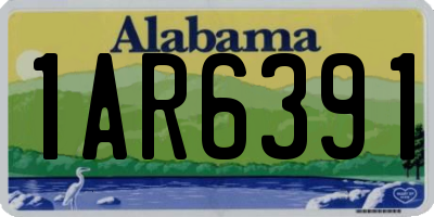 AL license plate 1AR6391