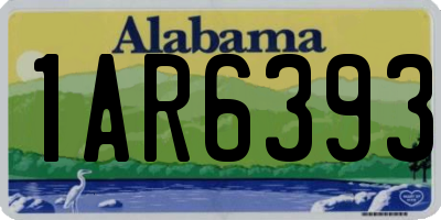 AL license plate 1AR6393