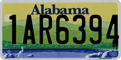 AL license plate 1AR6394