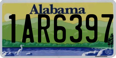 AL license plate 1AR6397