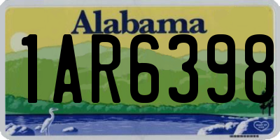 AL license plate 1AR6398