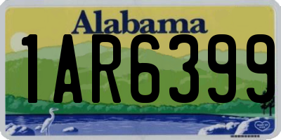 AL license plate 1AR6399