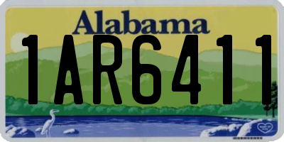 AL license plate 1AR6411