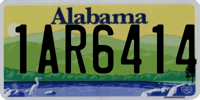 AL license plate 1AR6414