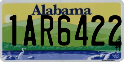 AL license plate 1AR6422