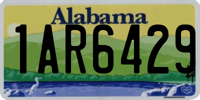 AL license plate 1AR6429