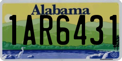 AL license plate 1AR6431