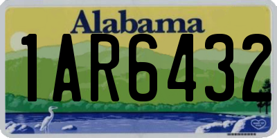 AL license plate 1AR6432