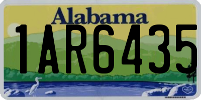 AL license plate 1AR6435