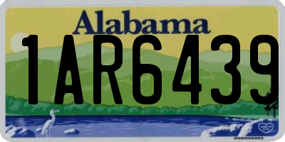 AL license plate 1AR6439