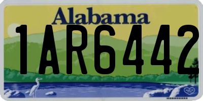 AL license plate 1AR6442
