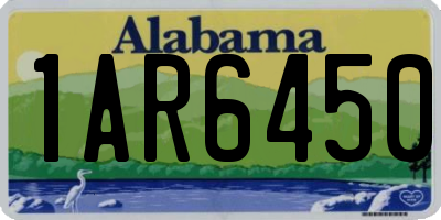 AL license plate 1AR6450