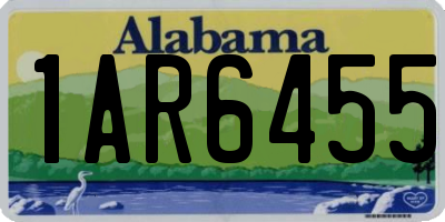 AL license plate 1AR6455