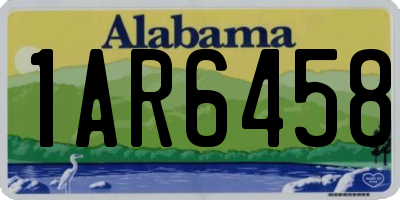 AL license plate 1AR6458