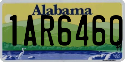 AL license plate 1AR6460