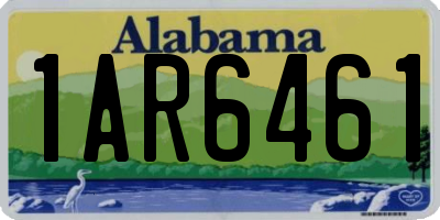 AL license plate 1AR6461