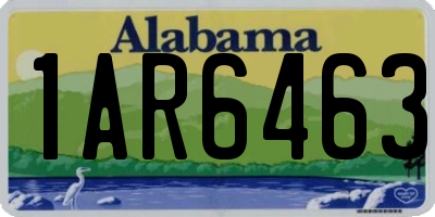 AL license plate 1AR6463