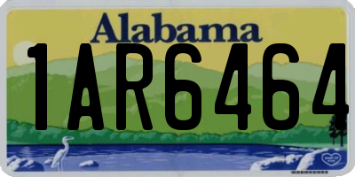AL license plate 1AR6464
