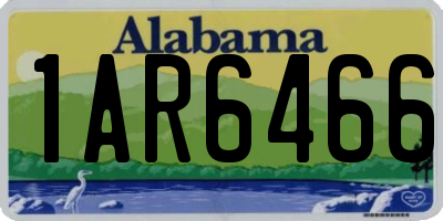 AL license plate 1AR6466