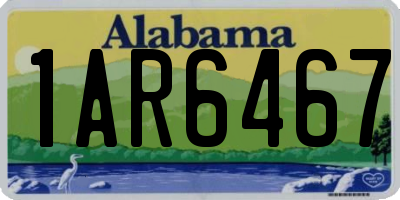 AL license plate 1AR6467