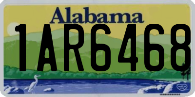 AL license plate 1AR6468