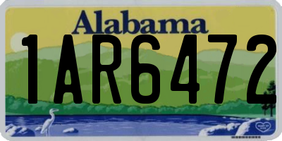 AL license plate 1AR6472