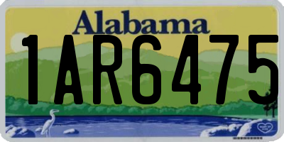 AL license plate 1AR6475