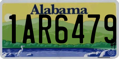 AL license plate 1AR6479