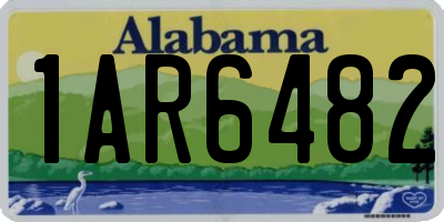 AL license plate 1AR6482
