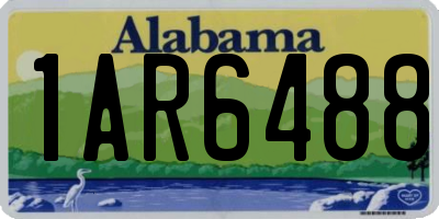 AL license plate 1AR6488